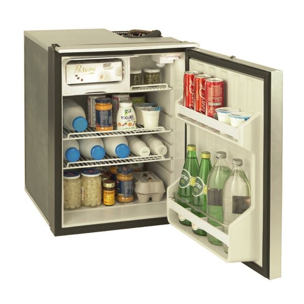INDEL WEBASTO REFRIGERATOR CRUISE 85L 12/24V VENT COOLED RIGHT HINGED GREY DOOR PANEL WITHOUT CABINET FRAME (H X W X D) 620 X 477 X 505MM & 19KG
