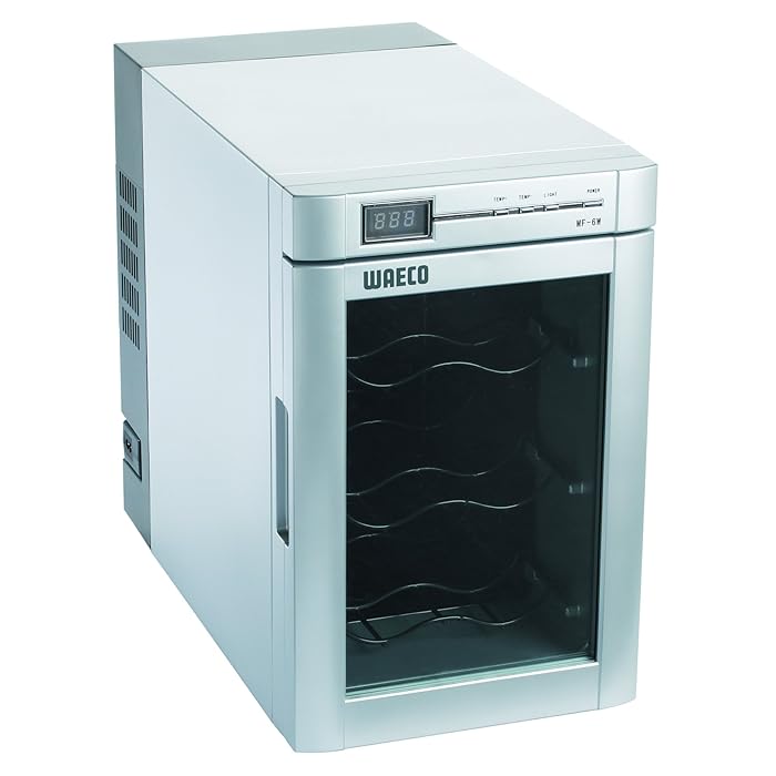 DOMETIC WAECO WINE FRIDGE MF6W  12 V/230 V (W X H X D): 10.24″X 16.34″ X 18.51″