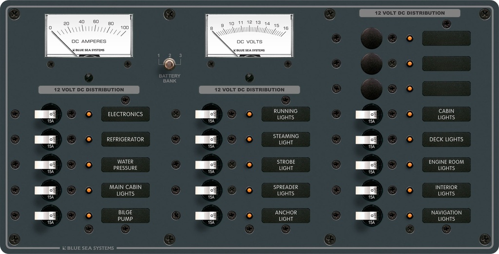 BLUE SEA Panel DC 18 Position