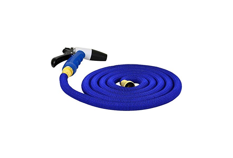 HOSE COIL EXPANDABLE WITH NOZZLE AND STORAGE BAG 50 FOOT