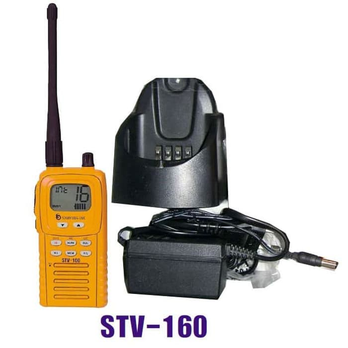 SAMYUNG STV-160 -TRANSCEIVER UNIT -BATTERY SPL-80 LITHIUM -BATTERY SPN-72 NIMH -CHARGER CRADLE SC-62 -POWER ADAPTER SC-63 -ANTENNA ANT-200 -LANYARD