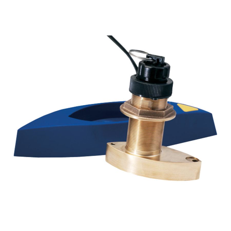 AIRMAR® BRONZE DEPTH, SPEED, TEMPERATURE THRU HULL TRANSDUCER  ( NO FAIRING BLOCK) B744V 