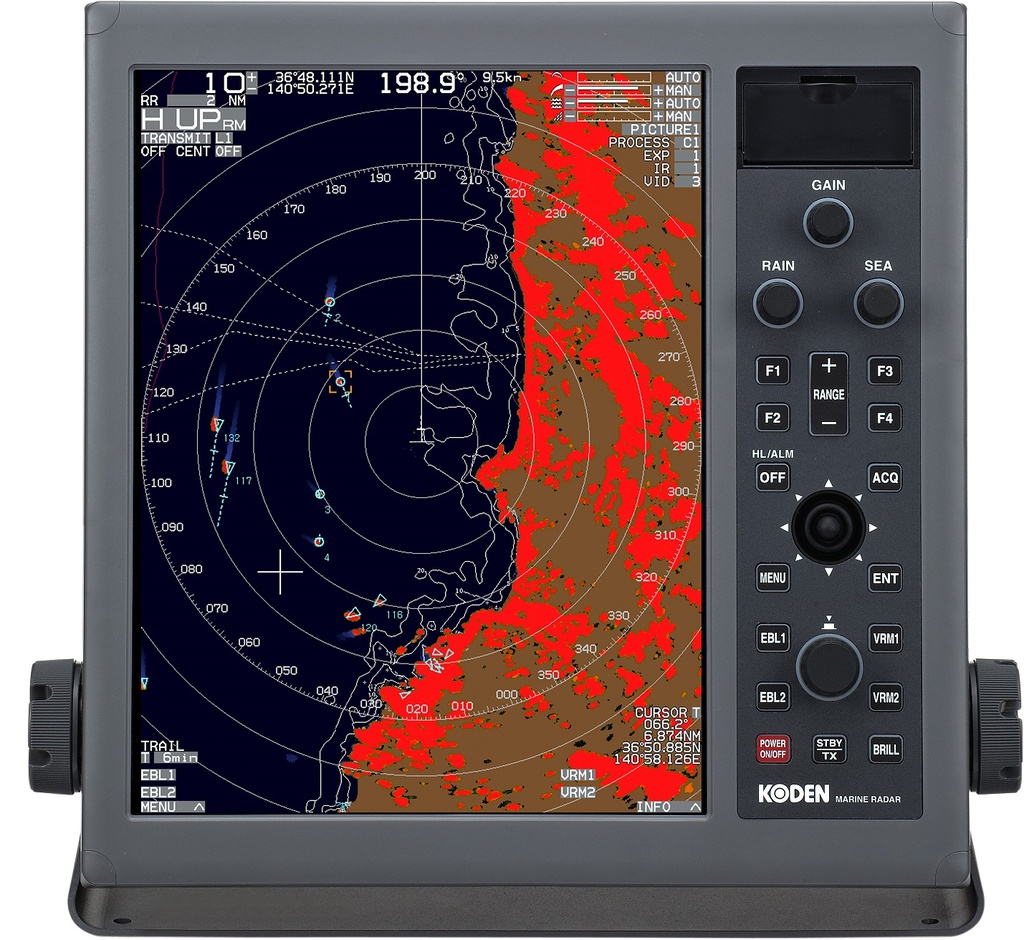 KODEN RADAR MDC-5240 4KW 48NM With -display MRD-111 12.1" TFT  -power Cable CW-259-2m  -scanner RB-716A  -arrary RW-701A-04 4feet  -cable 242j159098d 30mtr  -user /installation Manual