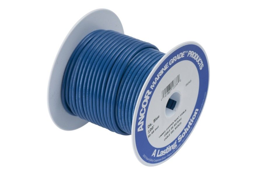 ANCOR CABLE 18 AWG 100 FT DARK BLUE (0.8 MM2)