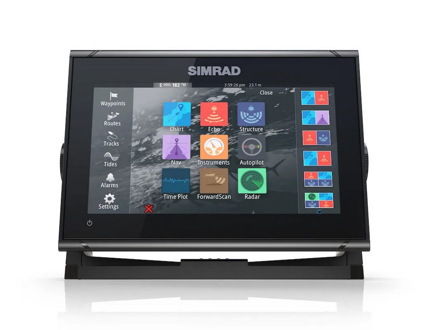 SIMRAD GO9 XSE MULTI-FUNCTION DISPLAY WITH BUILT IN ECHOSOUNDER, GPS AND WI-FI