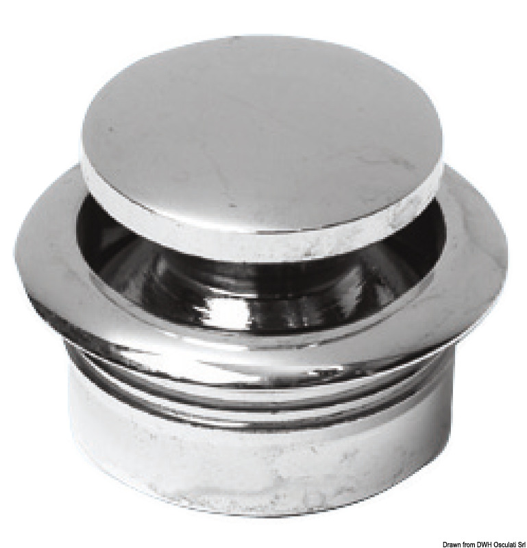 OSCULATI Chromed brass knob 13 mm