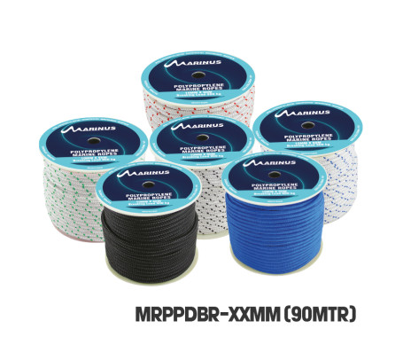 MARINUS POLYPROPYLENE 6MM DIAMOND BRAIDED ROPES (90MTR)