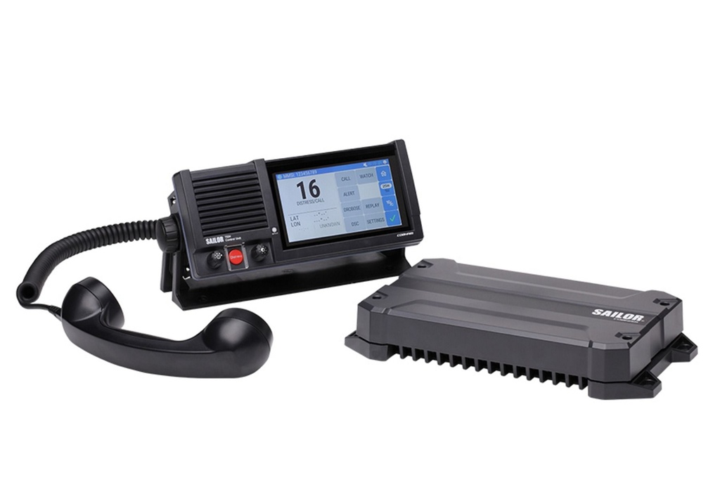 SAILOR VHF 7222 DSC CL-A W/O MOUNTING KIT WITH :  -TRANSCEIVER UNIT 7226  -CONTROL UNIT 7224  -HANDSET 6201  -POWER CABLE   -USER MANUAL  -STD INS. ACCESSORIES