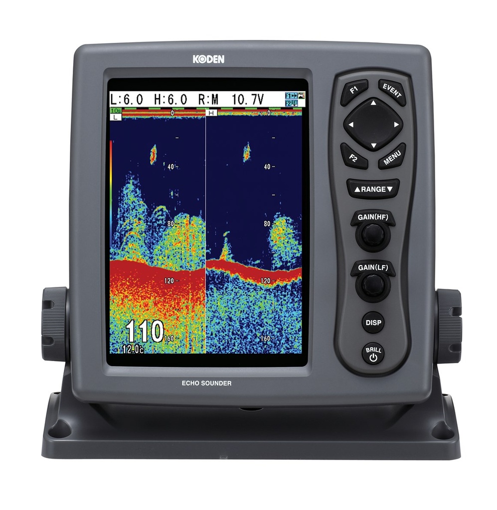 KODEN ECHOSOUNDER CVS-128-E W/O TRANSDUCER WITH -DISPLAY 8.4"+ BRACKET  -POWER CABLE  -USER MANUAL