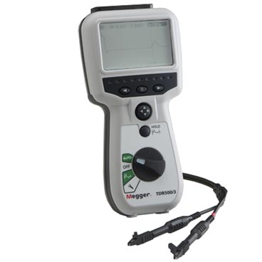MEGGER TDR500/3 HANDHELD TDR – 10 M, 25 M, 100 M, 250 M, 1000 M, 2500 M, 5000 M