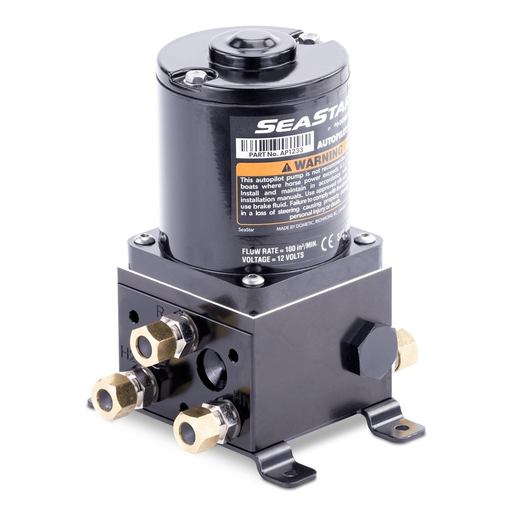 SEASTAR AP1233 MARINE HYDRAULIC AUTOPILOT PUMP TYPE 2 12V 100IN³ PER MIN.