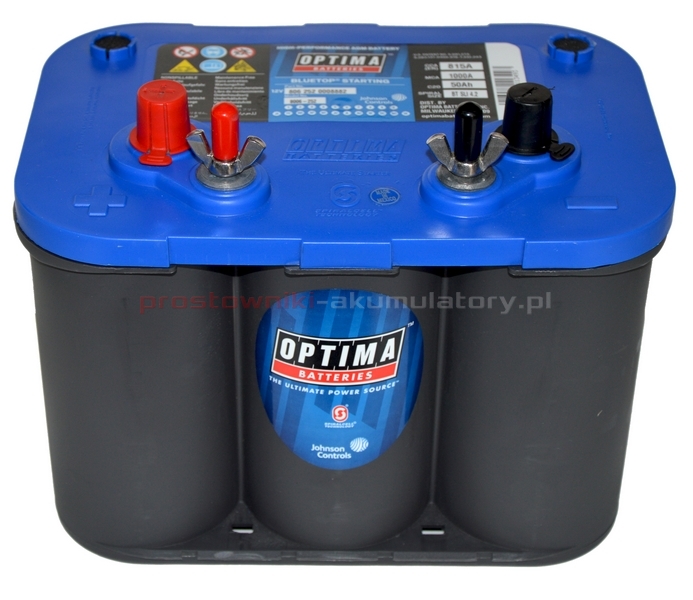 BATTERY OPTIMA BLUE TOP 12V 50AH 34M 