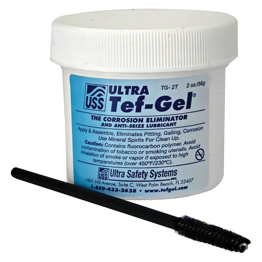 [TG02] TEF GEL CORROSION ELIMINATOR AND ANTI-SEIZE LUBRICANT, 2 OZ.