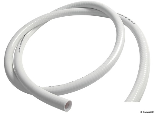 [18.003.40] OSCULATI Sanitary Hose 38mmx48 white PVC Premium 