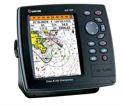 [AIS-50N] SAMYUNG AIS-SI-50N CLASS B AIS CHARTPLOTTER  -DISPLAY 5.6" TFT + BRACKET  -POWER CABLE -GPS ANTENNA SAN-70  -VHF ANTENNA SAN-150 + CLAMP