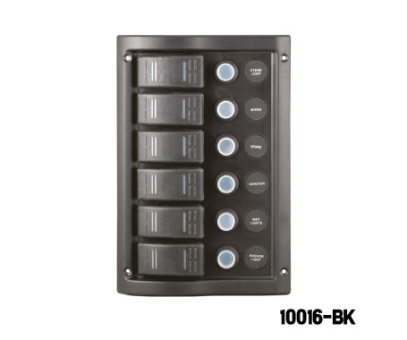 [10016-BK] AAA - 6 GANG SWITCH PANEL