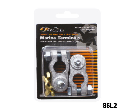 [86L2] DEKA - MARINE BATTERY WING NUT TERMINALS