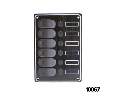 [10067] AAA - 6 GANG SWITCH PANEL