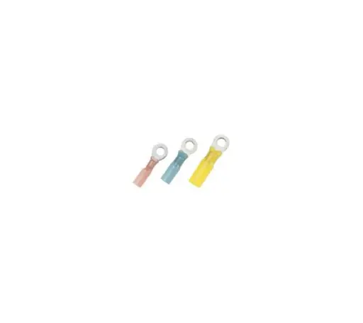 [310225 /  08.15.0145] ANCOR TERMINAL RING 22-18 AWG 4 MM SCREW HEAT SHRINK ADHESIVE LINED 25 PC