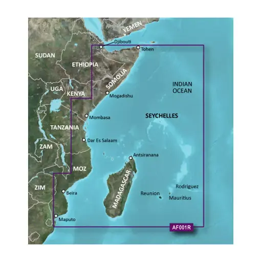 [010-11138-04] GARMIN BLUECHART G3 VISION MICRO SD CARD REGULAR EASTERN AFRICA