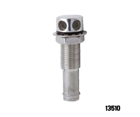 [13510] CHROME PLATED GAS TANK VENT HOSE I.D.: 15.9MM FOR HULL UP TO 25.4MM THICK