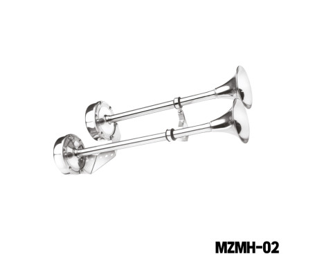 [MZMH-02] TRUMPET HORN (DUAL) STAINLESS STEEL 12V